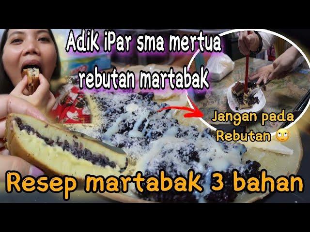 Resep martabak ala pedagang hanya dengan tiga bahan kalian gak usah beli bikin  simple enak empuk