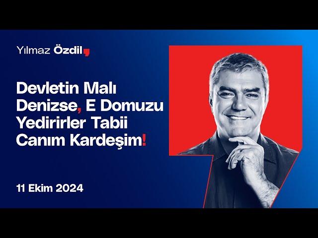 Devletin Malı Denizse, E Domuzu Yedirirler Tabi Canım Kardeşim! - Yılmaz Özdil