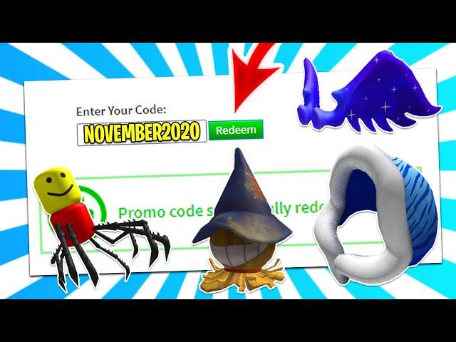 ALL *7* NEW ROBLOX PROMO CODES ON ROBLOX 2020! Roblox Promo Codes (November)