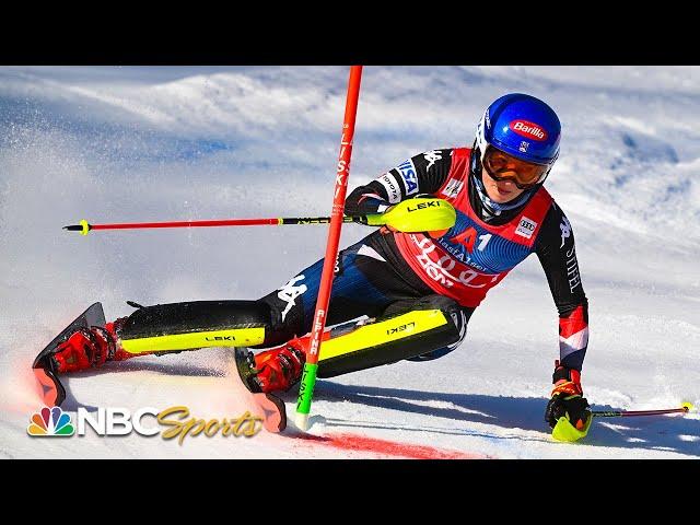 Mikaela Shiffrin STORMS to slalom win in Lienz, Austria for World Cup victory No. 93 | NBC Sports