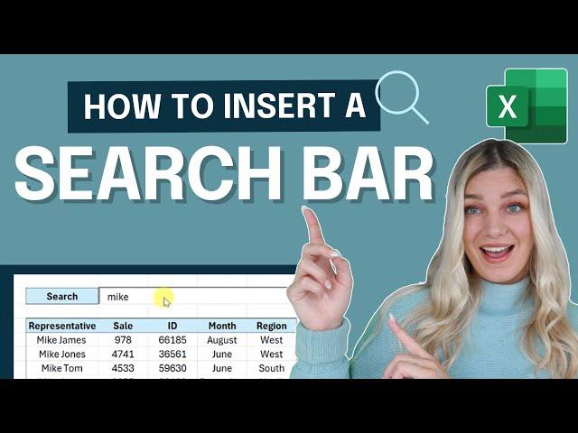 How to Create a Search Bar in Excel (in two minutes)