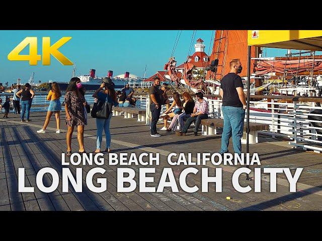 [Full Version] LONG BEACH - Downtown, Waterfront, Shoreline Village, Belmont Shore, California, 4K