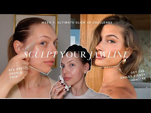 Sculpt Your Jawline & Reduce a Double Chin | Tools & Exercises for a Defined, Slim Face (Week 1)