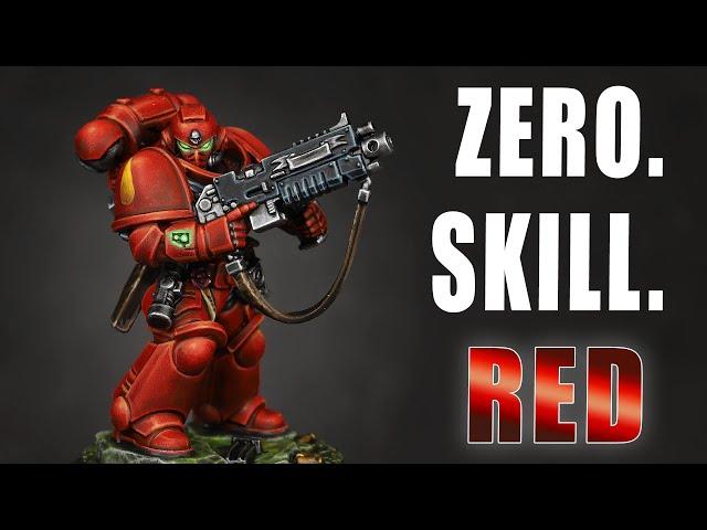 The EASIEST RED ARMOUR tutorial EVER. Just FOUR steps - Zero Skill 08