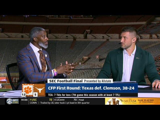 College Football Playoff | Tim Tebow REACTS Ohio State def. Tennessee 42-17, advance CFP Quarters