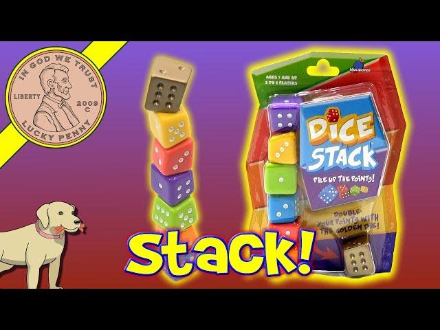 How To Play The Game Dice Stack - Pile Up The Points! Stack To Win The Game - Blue Orange