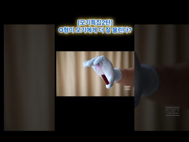 (모기특집2탄) O형이 모기에게 더 잘 물린다고?
