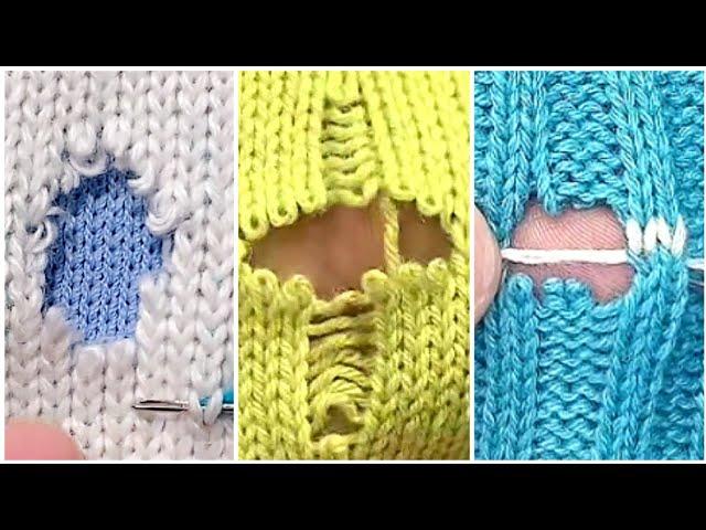 3 Great Ways to Repair Holes in Knitted Sweaters at Home Yourself Beginner's Tutorial