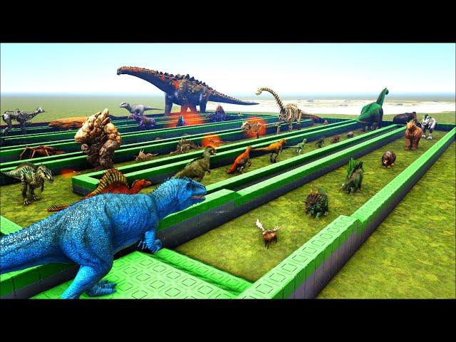 EPIC GIGA DEATHRUN | All ARK Creatures