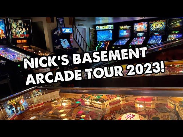 Home Arcade Tour: Nick's Basement Game Room!