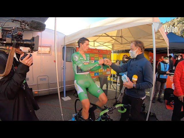 The moment Primoz Roglic regained the red jersey at the Vuelta