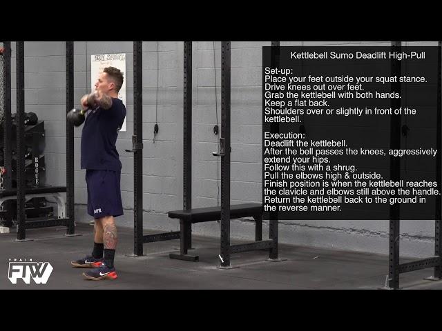 Kettlebell Sumo Deadlift High-Pull