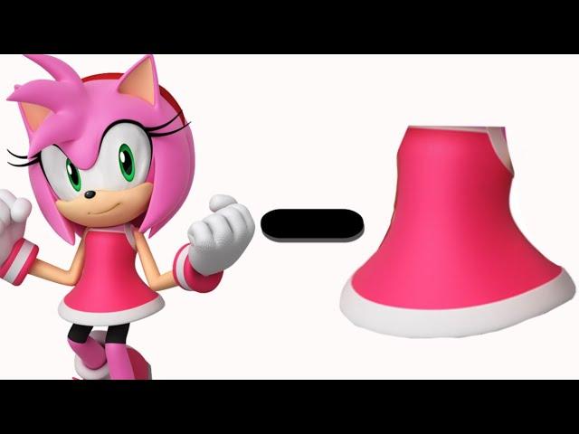 Emmy Rose (Pink Sonic) - All clothes • Fnf animation