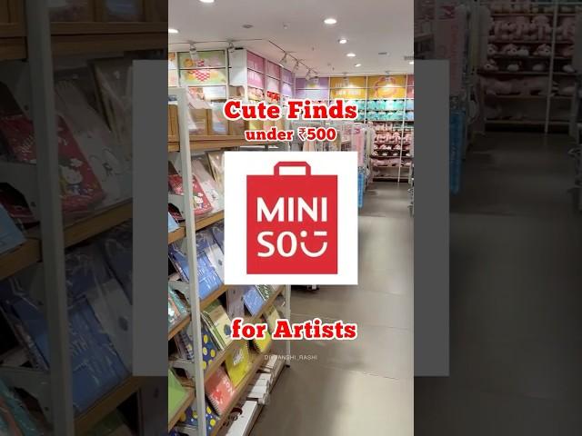 Art supplies at Miniso Stationery under ₹500 #stationeryhaul #minisohaul #art #artsupplies #artist