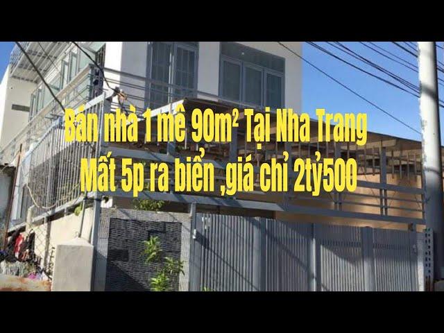 Bán căn nhà 90m² tại Phường Vĩnh Hoà Nha Trang. Giá Ngộp chỉ 2tỷ500tr #Nhàgiarenhatrang