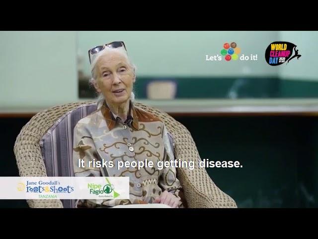 Jane Goodall for World Cleanup Day