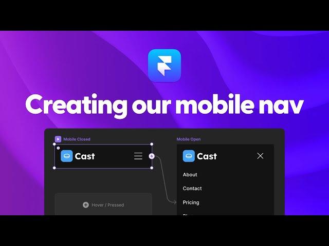 Creating our mobile header for our Framer template