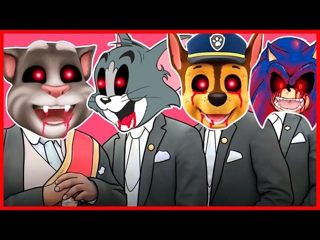 Talking Tom.EXE & Tom and Jerry.EXE & Paw Patrol.EXE & Sonic.EXE - Meme Coffin Dance COVER