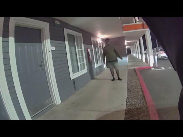 VIDEO: Man throws rocks at Albuquerque police officer and begs to be arrested