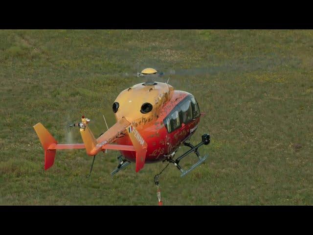 Airbus H145 successfully completed an experimental unmanned flight at Istres Air Base - April 2013