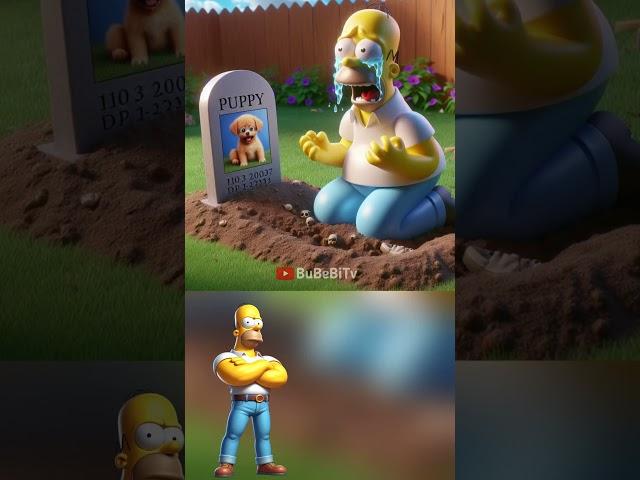 The Simpson family as a sad story Part 2 #simpsons #thesimpsons #funny #shorts