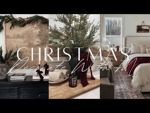 2024 Christmas Decorate With Me | Part 2 | Primary Bed and Bath Room | Decorating Ideas ️