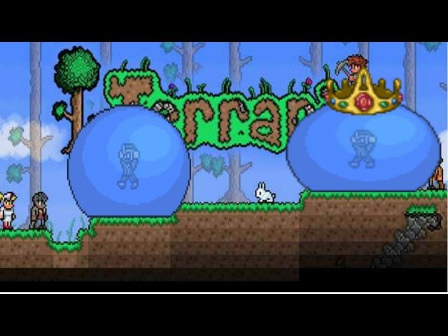 Terraria-Боссы , как убить Король Слизней