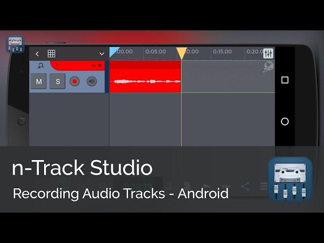 Recording audio tracks || n-Track Studio Android Tutorial Series (Beginners)