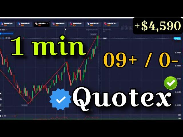 Quotex New 1 Min Strategy | Earn Money $1000+ | Binary Option New Trick 2024