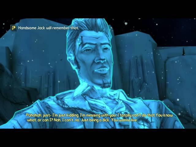 Tales from the Borderlands Handsome Jack Breaks Fourth Wall