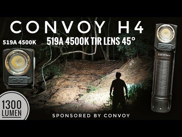 Convoy H4 519A 4500K Review & Beamshots Comparison with H4 XHP50.2 3000K