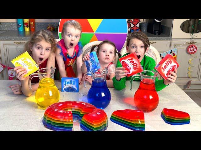 Five Kids Learn Colors with Jello + more Children's Songs and Videos