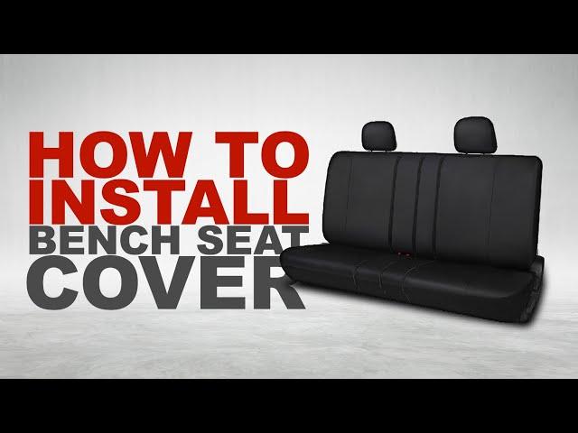 Leadpro SUV Bench Seat Cover Installation Instructions