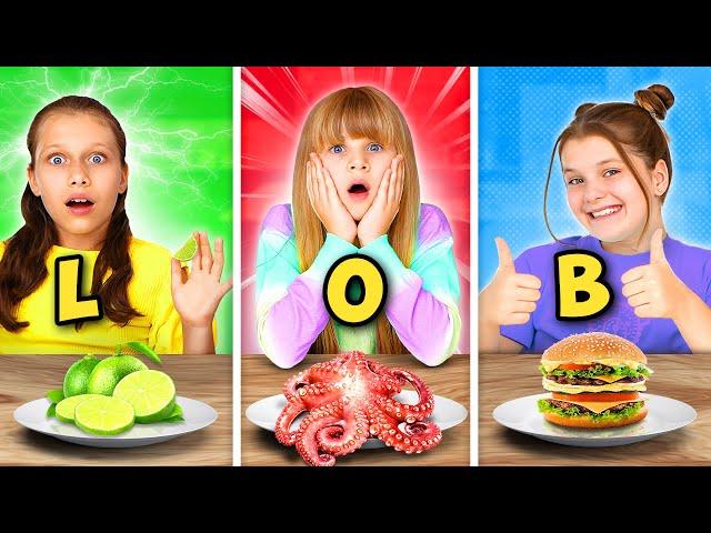 Eating Alphabetically Food for 24 Hours!