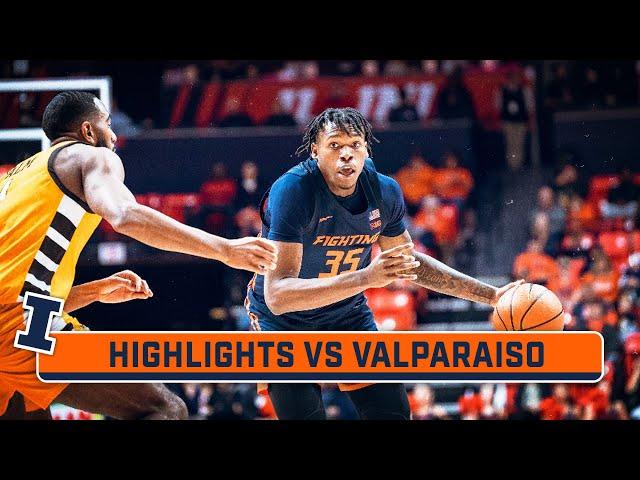 Valparaiso at Illinois | Highlights | Big Ten Men's Basketball | Nov. 17, 2023