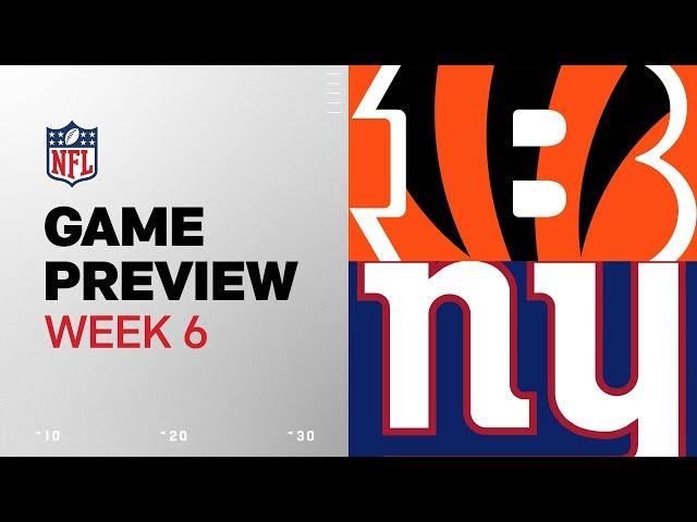 Cincinnati Bengals vs. New York Giants | 2024 Week 6 Game Preview