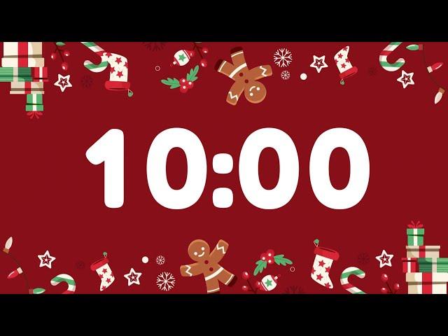 10-Minute Timer with Christmas Music 