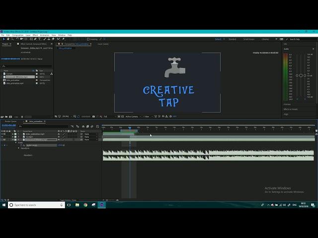 How to Add and Edit Audio in After Effects CC | After Effects Tutorial