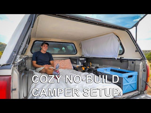 Simple Cozy No-Build Truck Camper Setup for Life on the Road