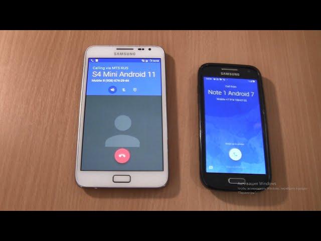 Incoming call & Outgoing call at the Same Time   Samsung Galaxy Note 1  Android 7+S4 Mini android 11