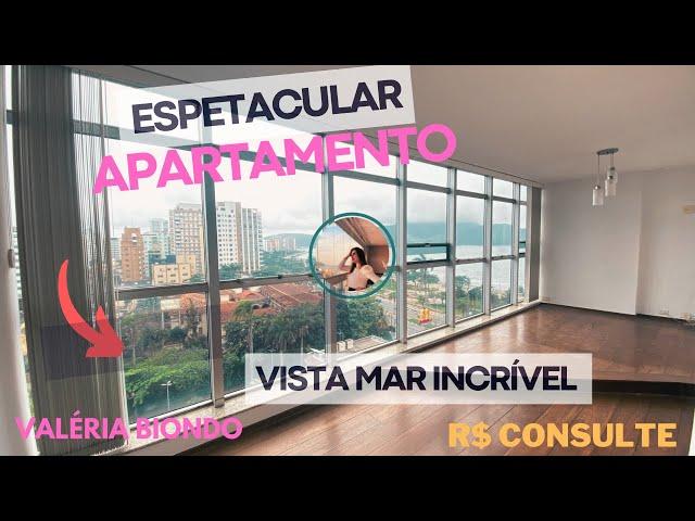 APARTAMENTO VISTA MAR ESPETACULAR VISTA MAR INCRÍVEL NO BAIRRO APARECIDA EM SANTOS || vista luxuosa