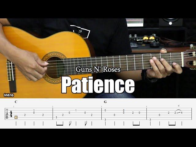 Patience - Guns N' Roses - Fingerstyle Guitar Tutorial + TAB & Lyrics