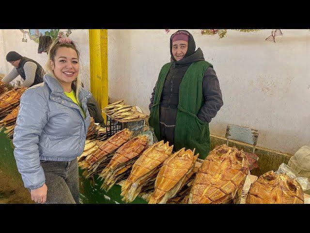 Узбекистан! Главный РЫНОК Каракалпакстана! БАЗАР в Нукусе! Восточный базар. Уличная еда!