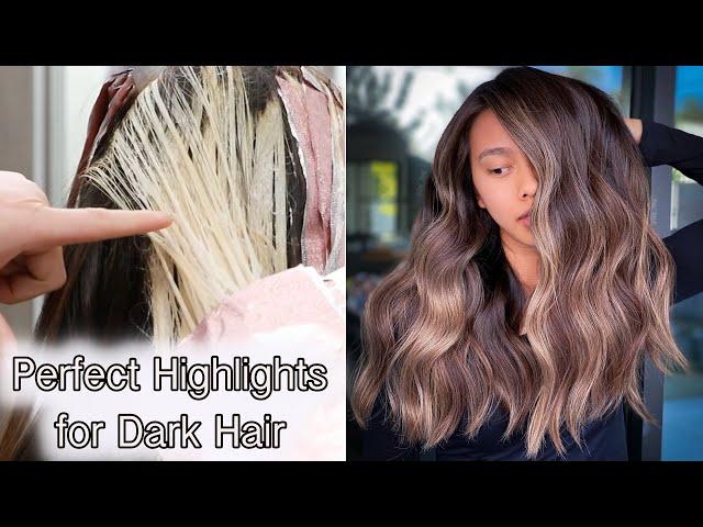 Perfect Highlights for Dark Hair