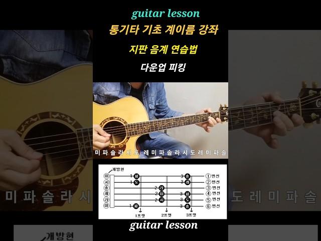 기초 통기타 계이름 강좌기본 음계 연습법