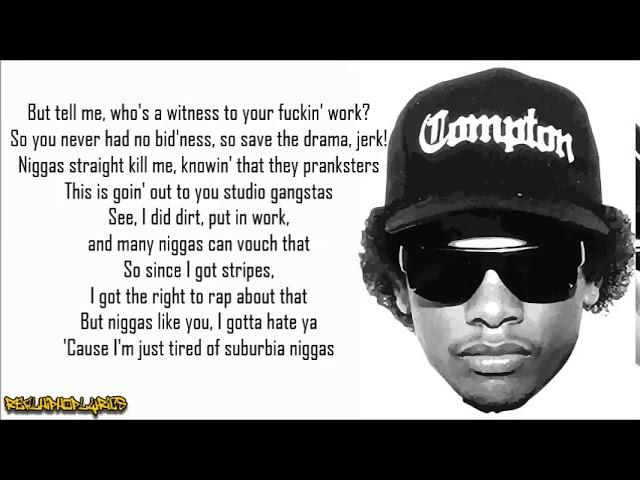 Eazy-E - Real Muthaphuckkin G's (Lyrics)