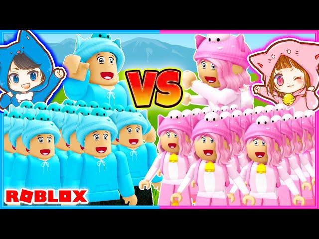 大量のちろるVS大量のぴの！どっちが勝つかな？【ROBLOX/ロブロックス】