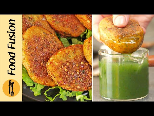 Potato Chatkhara Kabab/cutlets | Chatkhara Aloo Kabab Recipe by Food Fusion