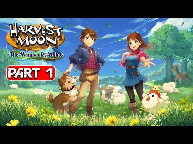 Harvest Moon: The Winds of Anthos - Gameplay Walkthrough Part 1 Full Game No Commentary