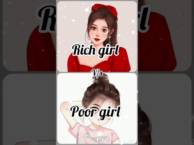 Rich girl vs poor girl heels  dress  makeup  purse  etc #shorts